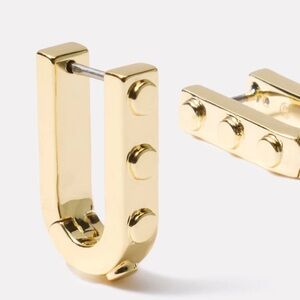 NWT GORJANA Asher Hoop Earrings in Gold